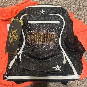 Corona Black Glitter Backpack